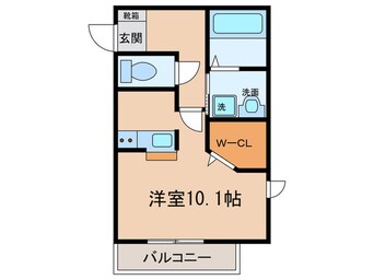 間取図 クレ－ル高畑