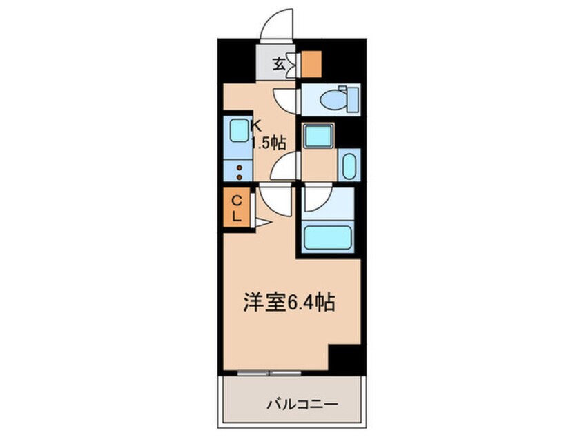 間取図 ﾃﾞｨｱﾚｲｼｬｽ大須観音Ⅲ(101)