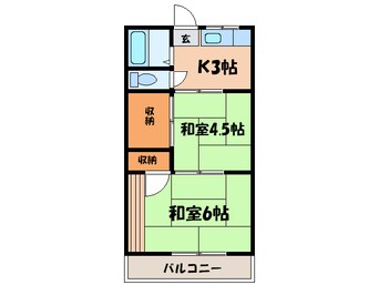 間取図 ナツメハイツ