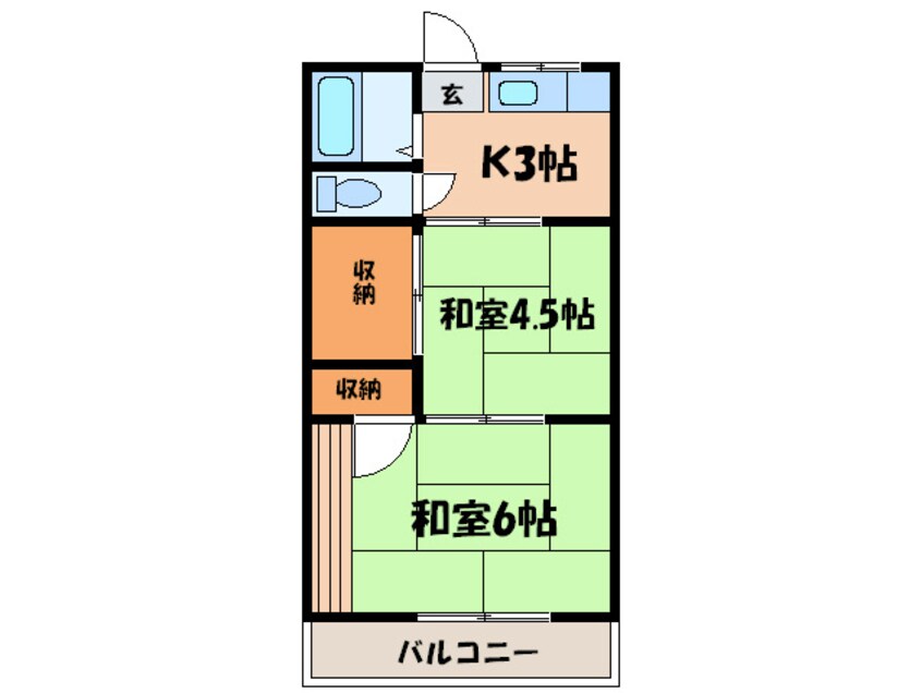 間取図 ナツメハイツ