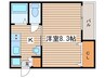 VILLA桜本町 1Kの間取り