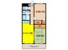 マンション豊 2DKの間取り