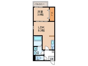 間取図 Patina烏森