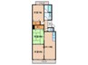 マンションひえい 3LDKの間取り
