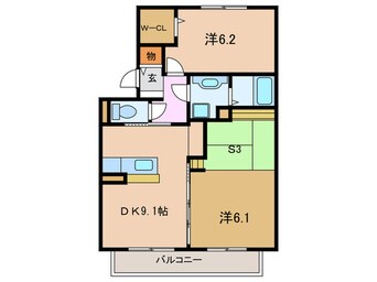 間取図 サンヒルズＢ棟