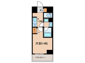 間取図 ﾃﾞｨｱﾚｲｼｬｽ大須観音Ⅲ(504)