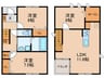 油屋町1-17-5KODATEXⅡ　A棟 3LDKの間取り