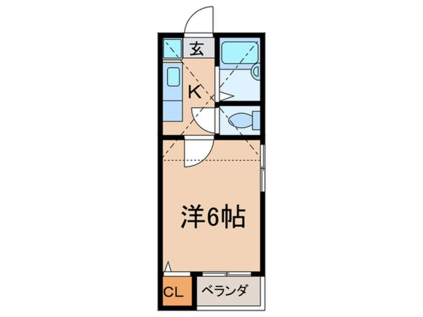 間取図 メイベ－ル栄生