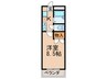 レナ三宅 1Kの間取り
