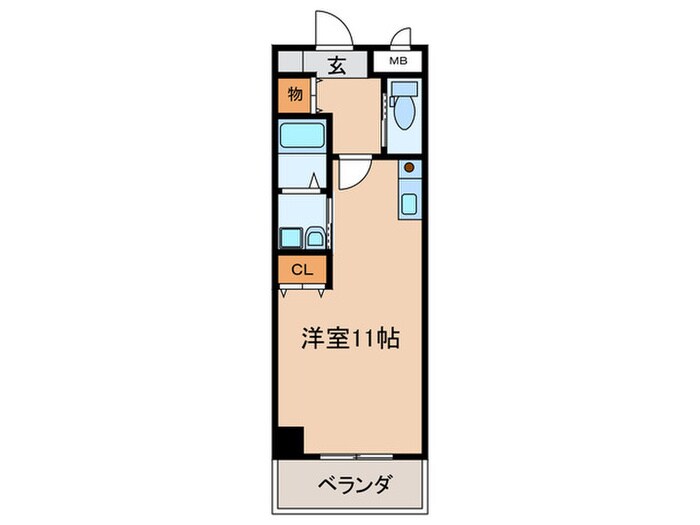 間取り図 セントラルスクエア岩倉