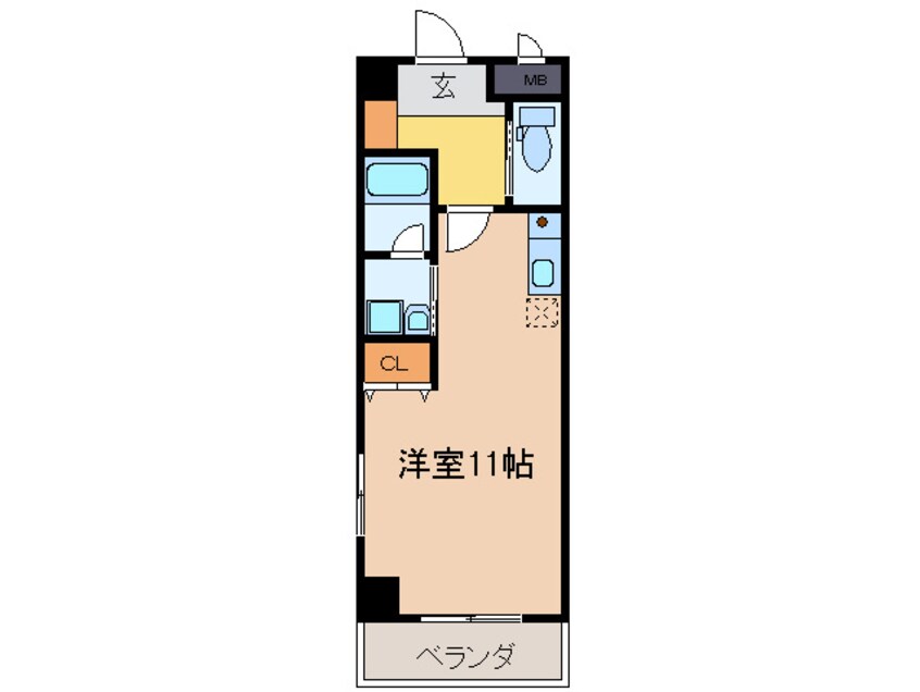 間取図 セントラルスクエア岩倉