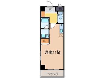 間取図 セントラルスクエア岩倉