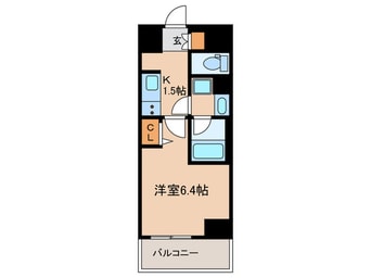 間取図 ﾃﾞｨｱﾚｲｼｬｽ大須観音Ⅲ(804)
