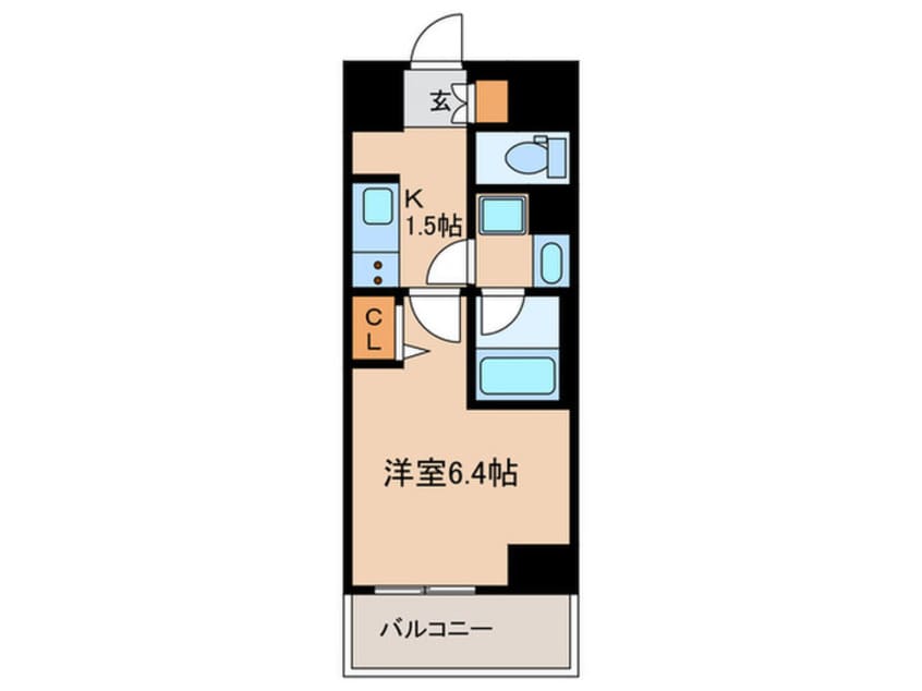 間取図 ﾃﾞｨｱﾚｲｼｬｽ大須観音Ⅲ(804)