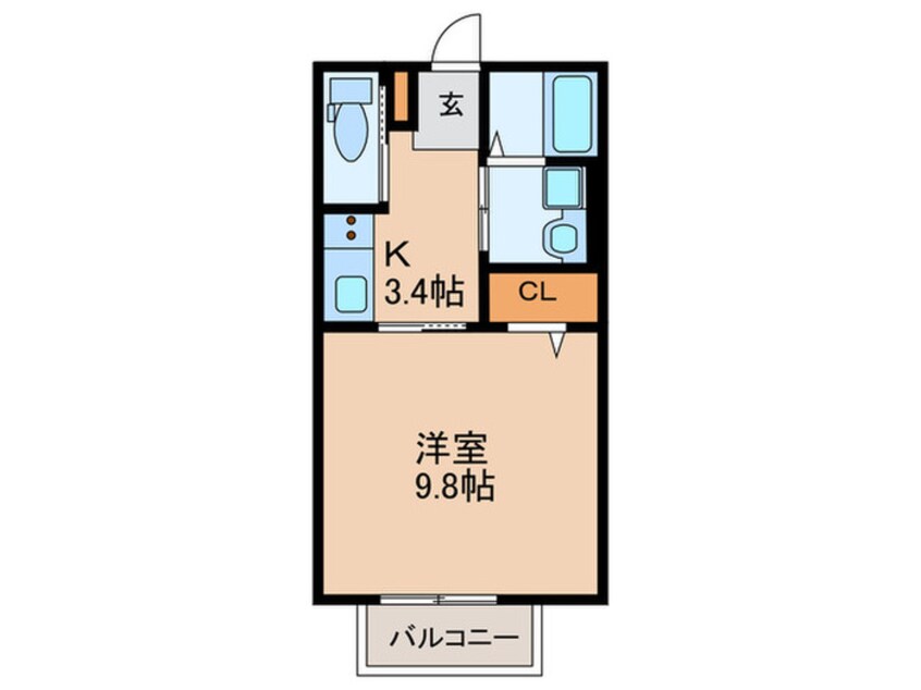 間取図 エクセルシオールK-Ⅰ