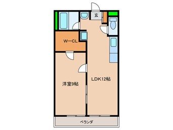 間取図 シャトー共栄