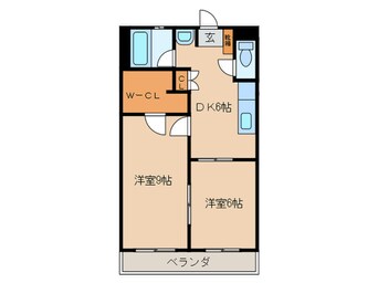 間取図 シャトー共栄