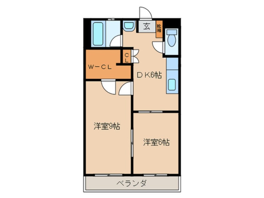 間取図 シャトー共栄
