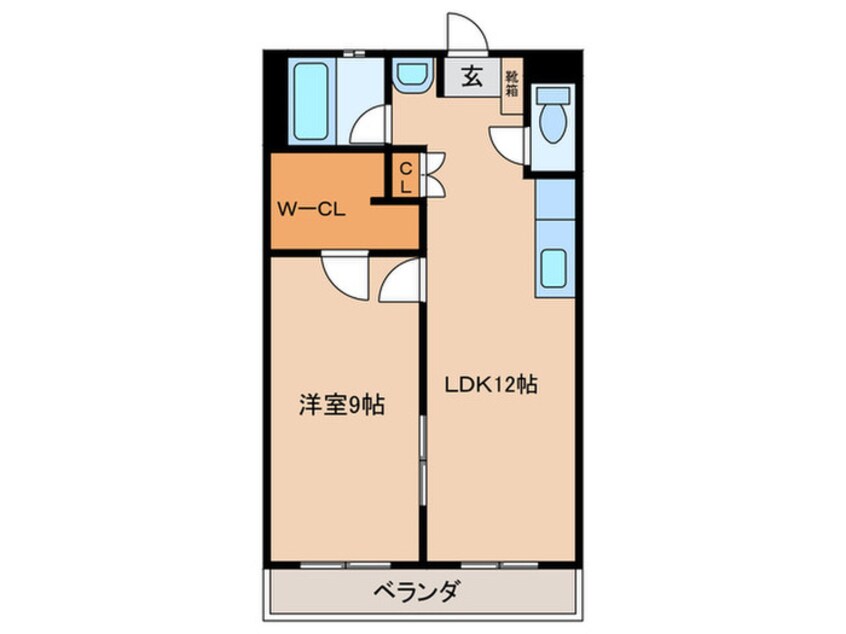 間取図 シャトー共栄