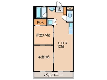 間取図 シャトー共栄