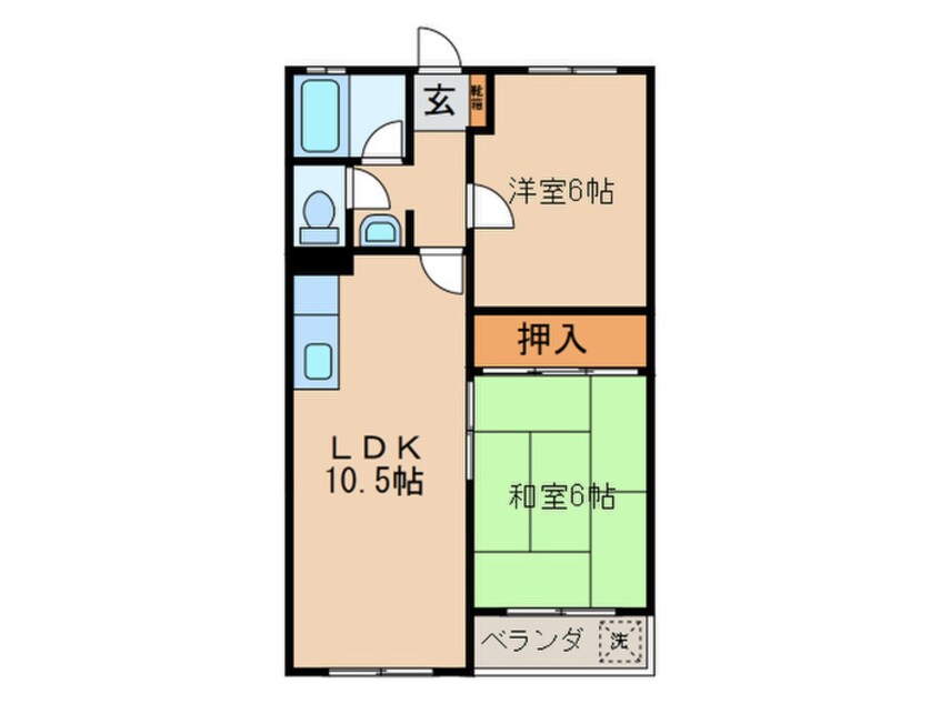 間取図 山木ハイツ