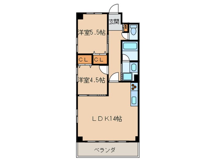 間取り図 メナ－浄心Ⅱ