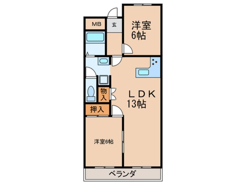間取図 レジデンス明光２
