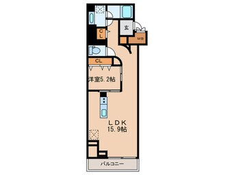 間取図 ロイジェント新栄Ⅱ