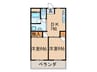 香南ハイツ 2DKの間取り
