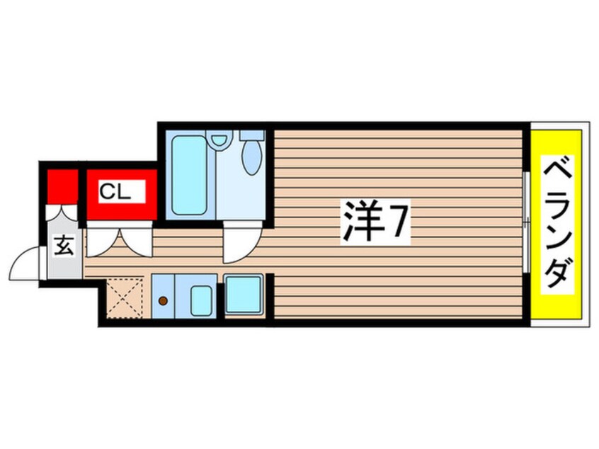 間取図 コスモシティ88