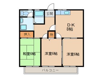 間取図 アルシェＢ棟