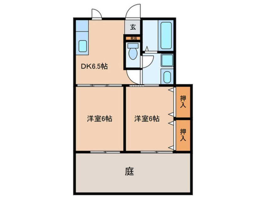 間取図 ラルジュ・パルテール