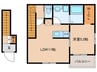 ﾘｰﾌﾞﾙﾌｧｲﾝ一宮市乾町１号棟 1LDKの間取り
