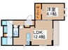 エクセレント弥富 1LDKの間取り