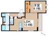 エクセレント弥富 1LDKの間取り