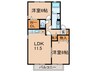 アスセーナ 2LDKの間取り