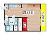 佐野マンション 1Rの間取り