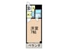 プレズ名古屋鶴舞 1Kの間取り