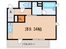 ラ・ルーチェ 1Rの間取り