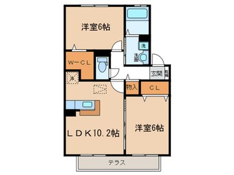 間取図 リッシュ・ヴェ－ル