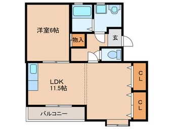 間取図 ﾌﾟﾘﾐｴｰﾙ　勝川