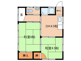 間取図 田中貸家