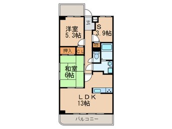 間取図 サニーシャトー