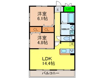 間取図 ＧＲＡＮＤＵＫＥ松原