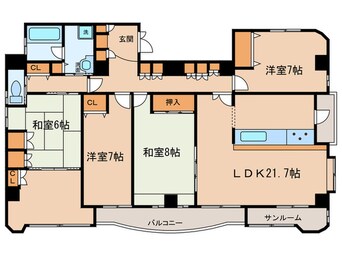 間取図 フローラルガーデン