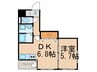 ア－バンラックス今池 1DKの間取り