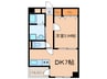 ア－バンラックス今池 1DKの間取り