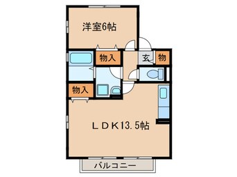 間取図 サン・フィールド　Ｂ