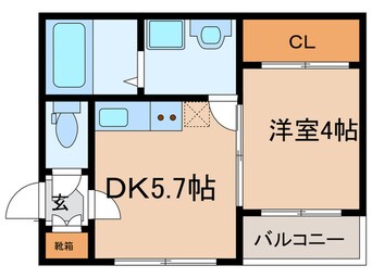 間取図 カノーパス日比野