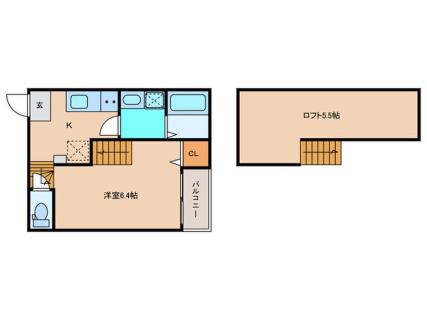 間取図 ハーモニーテラス津金Ⅲ